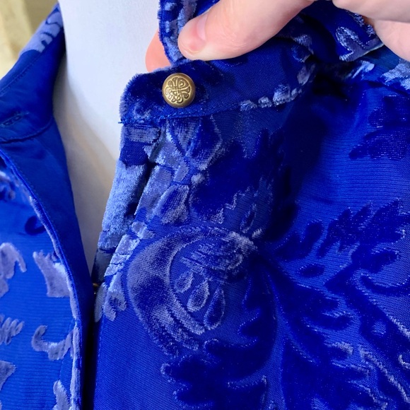 Soft Surroundings womans velvet blouse size small - Picture 5 of 9